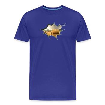 Durchbruch Ernte - Männer Premium Bio T-Shirt - Königsblau - Vorne - Damien (186cm)