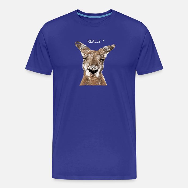 Känguru really - Männer Premium Bio T-Shirt - Königsblau