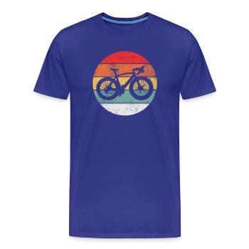 Radfahren Radfahrer Vintage - Männer Premium Bio T-Shirt - Königsblau - Vorne - Damien (186cm)