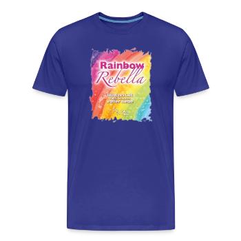 Rainbow Rebella - Sonja Ariel von Staden - Männer Premium Bio T-Shirt - Königsblau - Vorne - Damien (186cm)