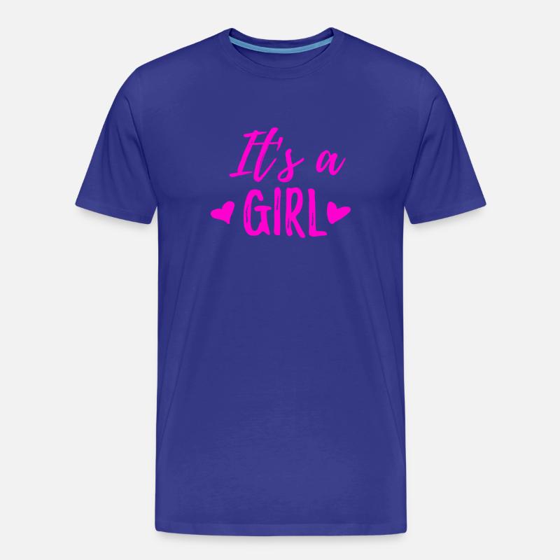 It's a girl - Männer Premium Bio T-Shirt - Königsblau