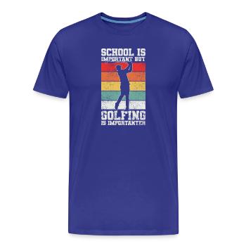 Golfer Golfspieler - Männer Premium Bio T-Shirt - Königsblau - Vorne - Damien (186cm)