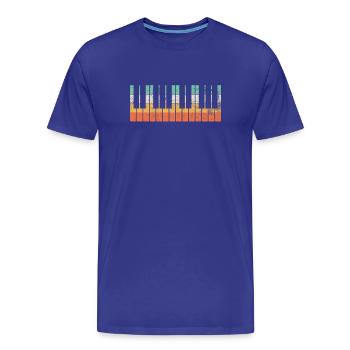Klavier Pianist - Männer Premium Bio T-Shirt - Königsblau - Vorne - Damien (186cm)