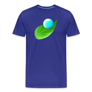 Environnement | De l’eau | Feuille | Protection du climat - T-shirt bio Premium Homme - bleu roi - Devant - Damien (186cm)