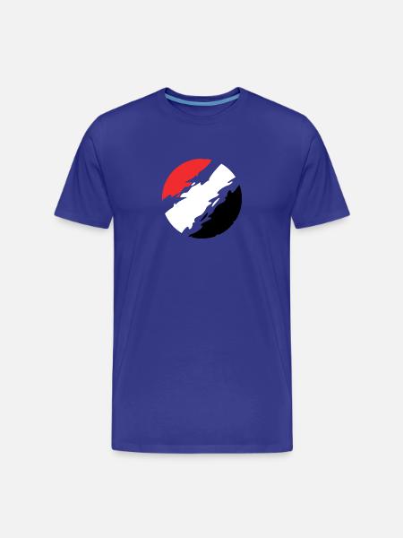 Yemen Flag Flag Circle - Men's Premium Organic T-Shirt - royal blue