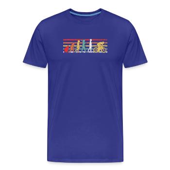 Radfahren Radfahrer - Männer Premium Bio T-Shirt - Königsblau - Vorne - Damien (186cm)