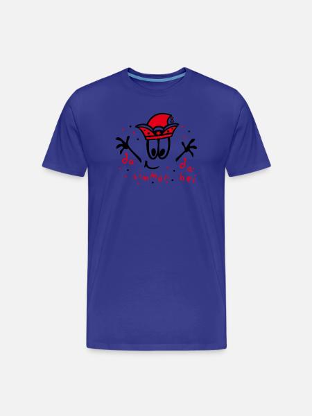 Fasching mit Konfetti, Karneval - Männer Premium Bio T-Shirt - Königsblau