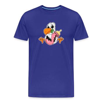 Baby Möwe - Männer Premium Bio T-Shirt - Königsblau - Vorne - Damien (186cm)