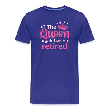 Pension Retirement Pensioner - Men's Premium Organic T-Shirt - royal blue - Front - Damien (186cm)