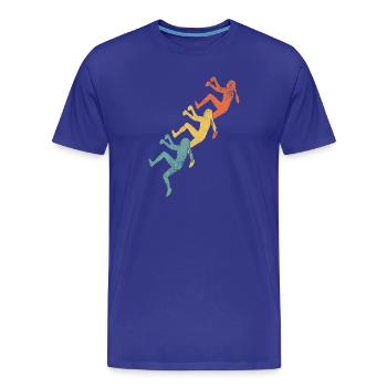 Klettern Mädchen Kletterer - Männer Premium Bio T-Shirt - Königsblau - Vorne - Damien (186cm)