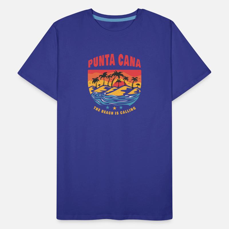 Conception de plage de Punta Cana T-shirt bio Premium Homme