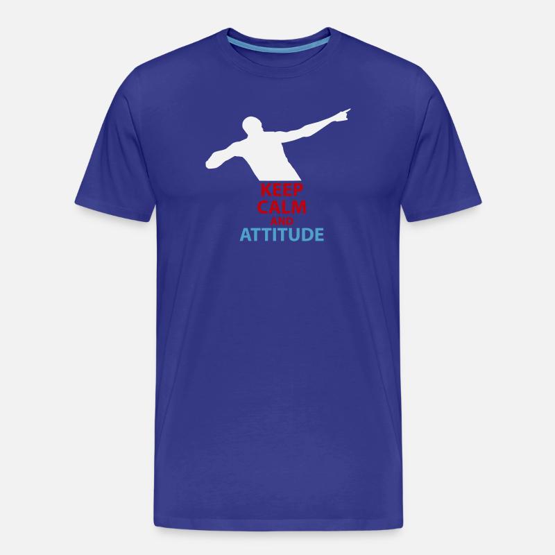 Ruhe und Attitüde Silhouette - Männer Premium Bio T-Shirt - Königsblau