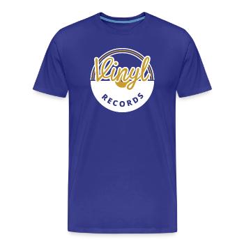 Vinyles - T-shirt bio Premium Homme - bleu roi - Devant - Damien (186cm)