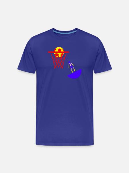 Subbuteo basketball basket basket - Men's Premium Organic T-Shirt - royal blue