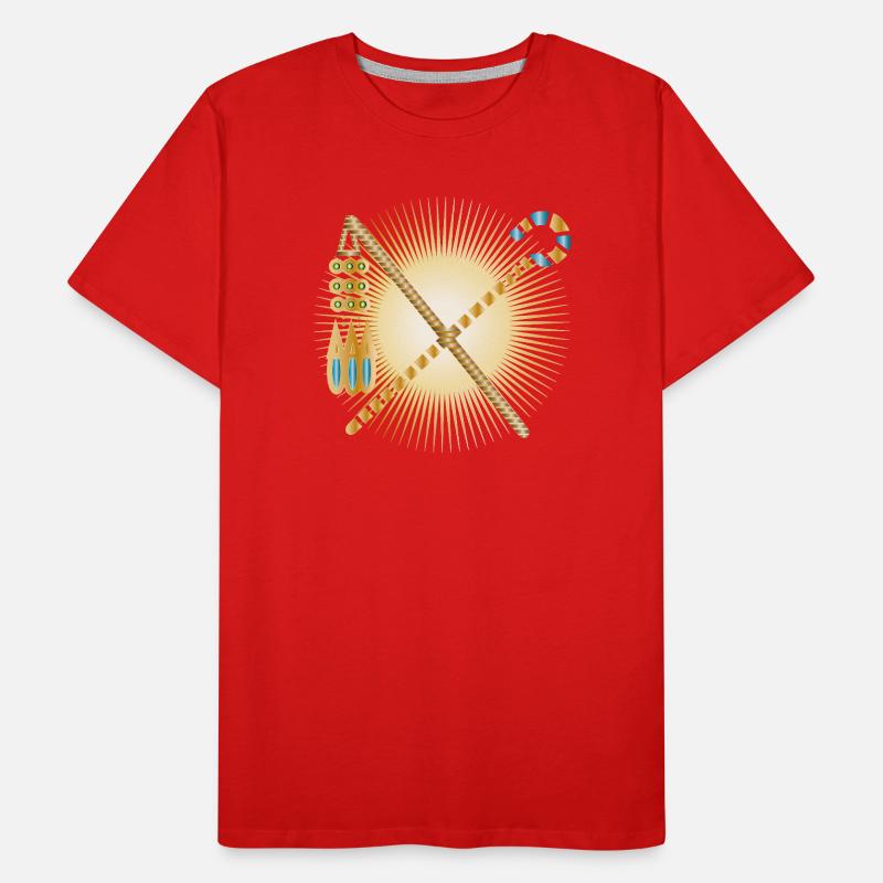 radiant hook & threshing flail pharaohs sceptre Men's Premium Organic T-Shirt