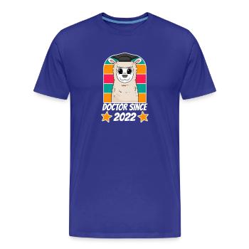 Doctorat 2022 Thèse de doctorat Doctorat - T-shirt bio Premium Homme - bleu roi - Devant - Damien (186cm)