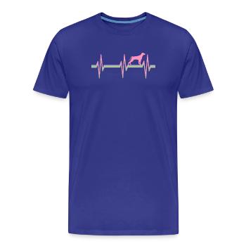Weimaraner Weimaraner Besitzer - Männer Premium Bio T-Shirt - Königsblau - Vorne - Damien (186cm)
