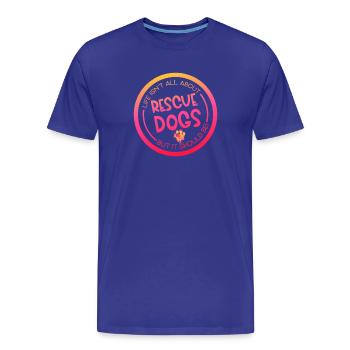 Rescue Dog Search Dog Service Dog Paw - Men's Premium Organic T-Shirt - royal blue - Front - Damien (186cm)