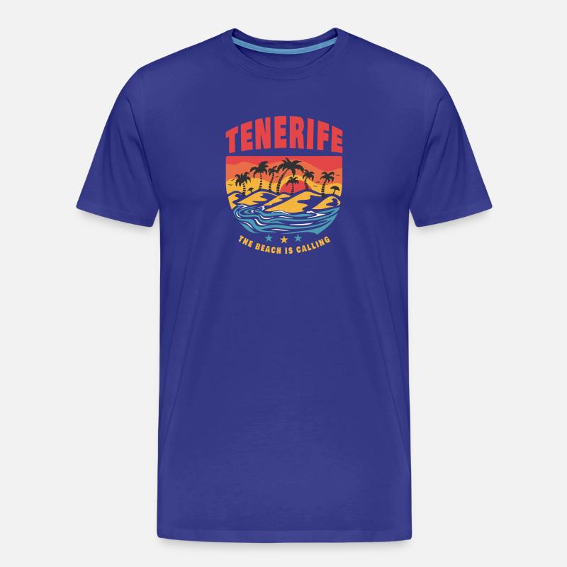 Teneriffa Beach Design - Männer Premium Bio T-Shirt - Königsblau