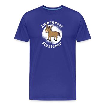 Zwergesel Flüsterer Miniesel Esel Muli Geschenk - Männer Premium Bio T-Shirt - Königsblau - Vorne - Damien (186cm)