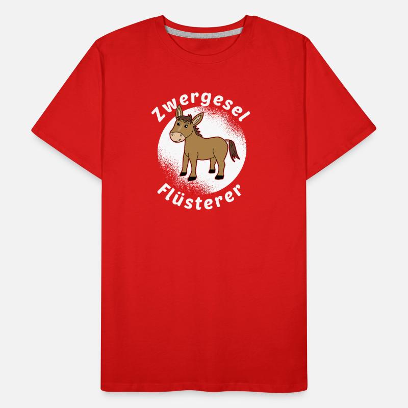 Zwergesel Flüsterer Miniesel Esel Muli Geschenk Männer Premium Bio T-Shirt