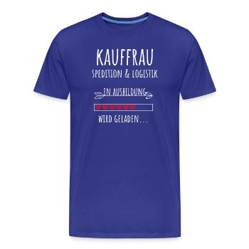 Kauffrau Spedition & Logistik in Ausbildung - Männer Premium Bio T-Shirt - Königsblau - Vorne - Damien (186cm)