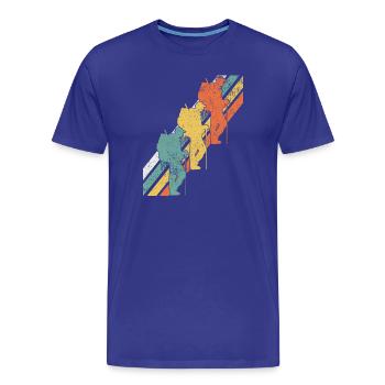 Wandern Wanderer - Männer Premium Bio T-Shirt - Königsblau - Vorne - Damien (186cm)