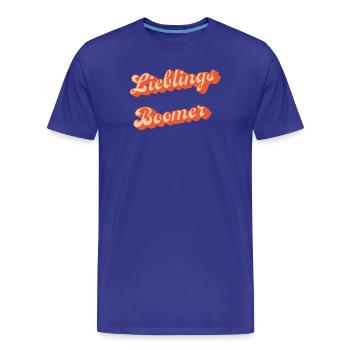 Lieblings Boomer Retro - Männer Premium Bio T-Shirt - Königsblau - Vorne - Damien (186cm)