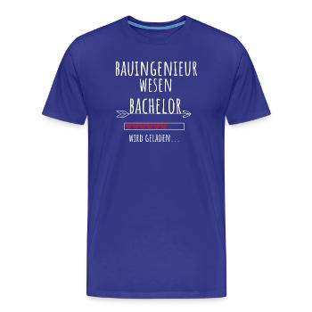 Bauingenieurwesen Bachelor Studium Geschenk - Männer Premium Bio T-Shirt - Königsblau - Vorne - Damien (186cm)