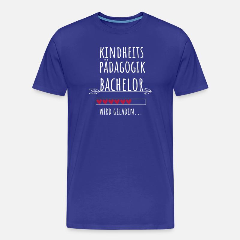Kindheitspädagogik Bachelor Studium Geschenk - Männer Premium Bio T-Shirt - Königsblau