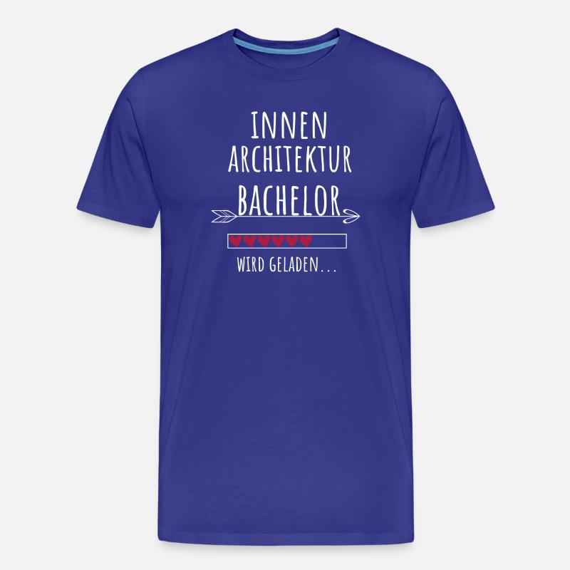 Innenarchitektur Bachelor Studium Geschenk - Männer Premium Bio T-Shirt - Königsblau