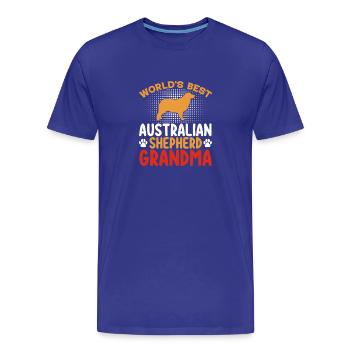 Australian Shepherd Mama Versteckt - Männer Premium Bio T-Shirt - Königsblau - Vorne - Damien (186cm)