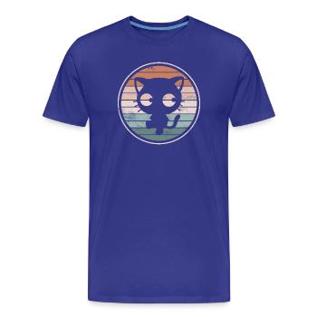 Chats Chats - T-shirt bio Premium Homme - bleu roi - Devant - Damien (186cm)