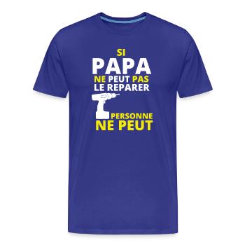 bricoleur, bricoleur, bricolage - T-shirt bio Premium Homme - bleu roi - Devant - Damien (186cm)