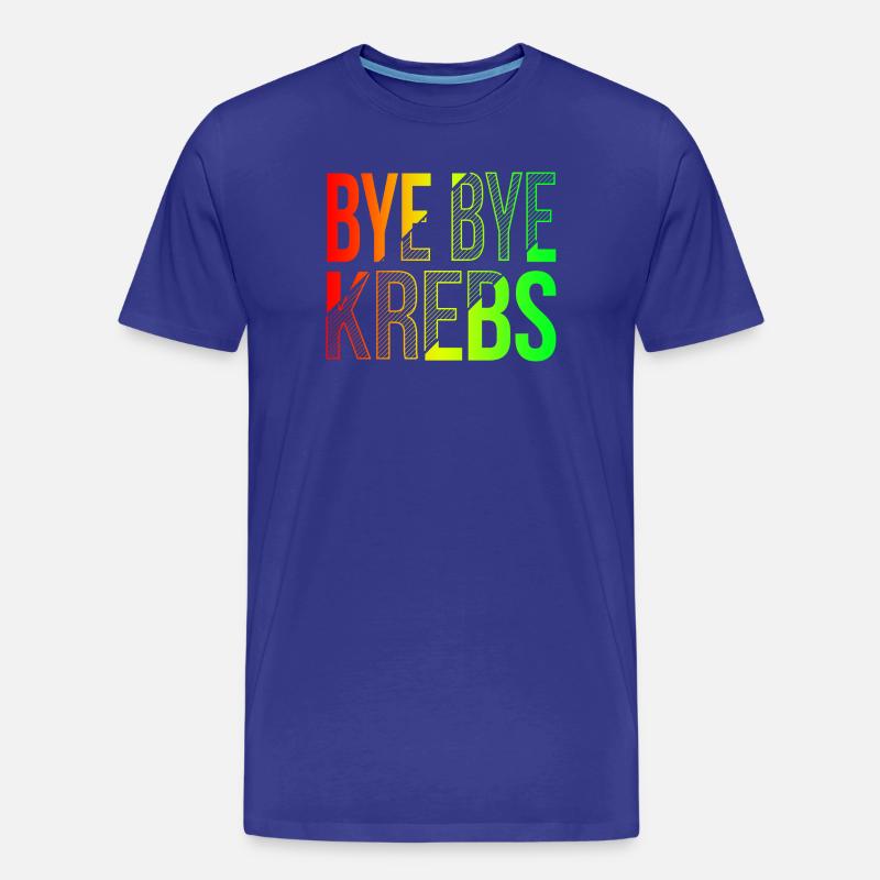 Bye Bye Kreps Regenbogen Design - Männer Premium Bio T-Shirt - Königsblau