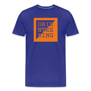 Logo de l’orientation - Run & Navigate - T-shirt bio Premium Homme - bleu roi - Devant - Damien (186cm)
