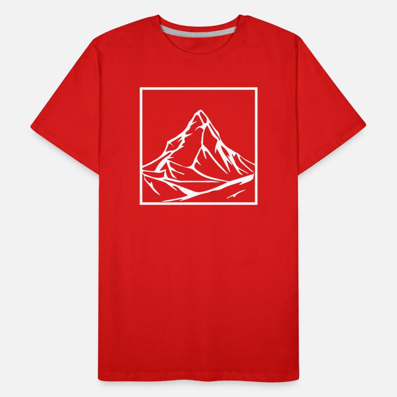Mountain in the quadrangle Men's Premium Organic T-Shirt