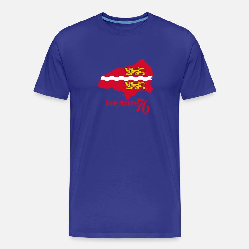 Seine Maritime - Männer Premium Bio T-Shirt - Königsblau