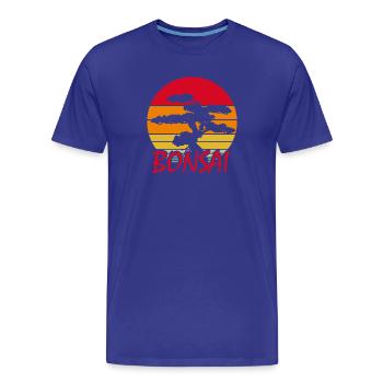 Bonsai - Männer Premium Bio T-Shirt - Königsblau - Vorne - Damien (186cm)