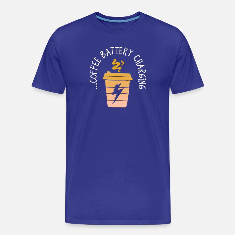 Kaffeeliebhaber Kaffee Statement Kaffeetrinker - Männer Premium Bio T-Shirt - Königsblau