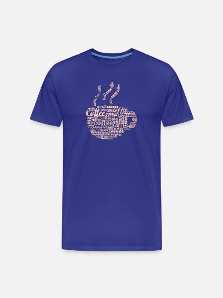 Coffee lovers Coffee saying coffee drinker - Men's Premium Organic T-Shirt - royal blue