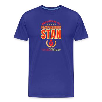 Bienvenue au FAISPASCHIERSTAN - Humour noir - T-shirt bio Premium Homme - bleu roi - Devant - Damien (186cm)