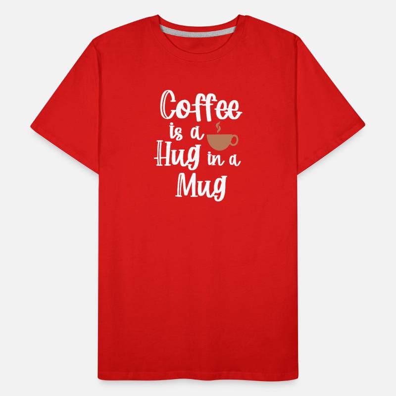 Caféine Café Déclaration Tasse de café Buveur de café T-shirt bio Premium Homme