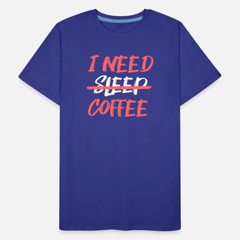 Fatigue Coffee Lovers Statement Coffee Drinking Men's Premium Organic T-Shirt