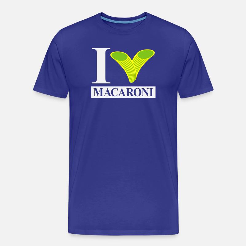 J’adore les macaronis - T-shirt bio Premium Homme - bleu roi
