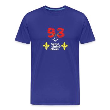 Seine saint denis - Männer Premium Bio T-Shirt - Königsblau - Vorne - Damien (186cm)