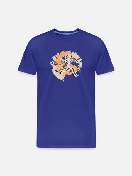Runner at the Marathon Running - Men's Premium Organic T-Shirt - royal blue