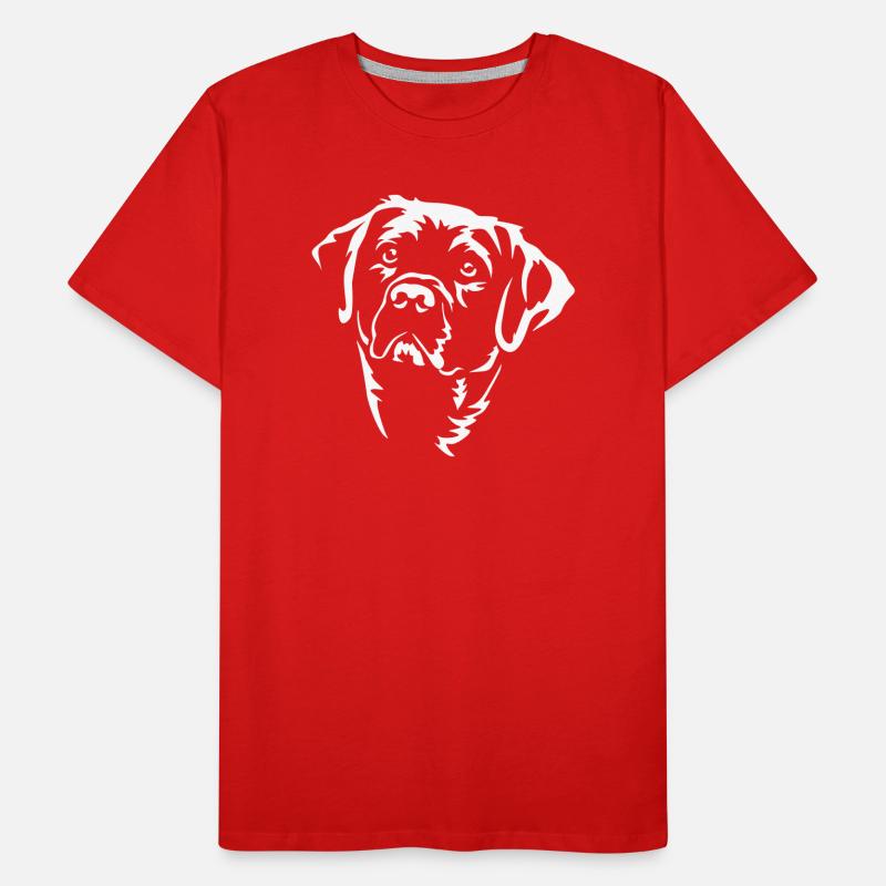 Labrador Head "Black Edition" Men's Premium Organic T-Shirt