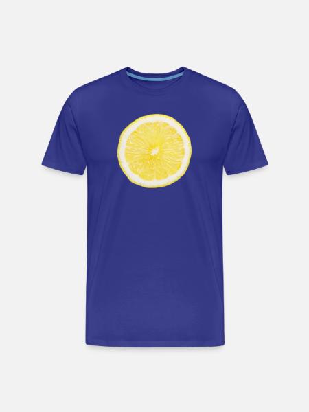 Half lemon - Men's Premium Organic T-Shirt - royal blue