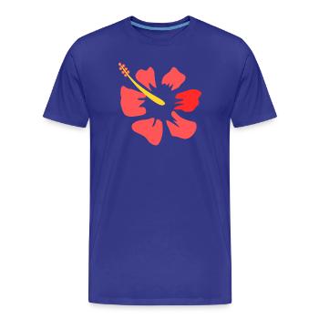 Fleur Rose Rose Fleur Fleurs Rose Rose Fleurs - T-shirt bio Premium Homme - bleu roi - Devant - Damien (186cm)